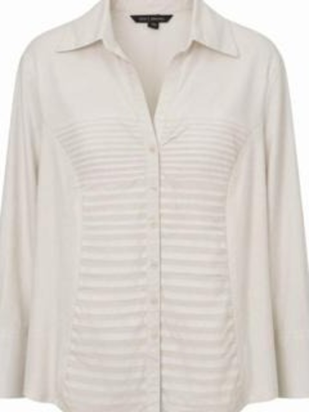 Zac & Rachel Button Down Shirt L Beige